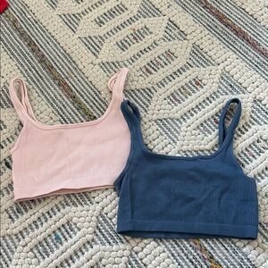 Urban Outfitters Pink and Blue Crop Tops